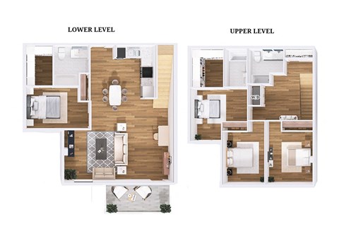 Four bedroom two bathroom townhome